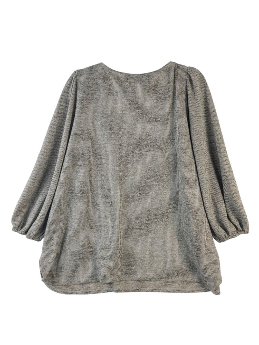 NEW Max Studio London Women's Gray/Beige Textured Tunic Sweater Top Sz 1X - Picture 8 of 8